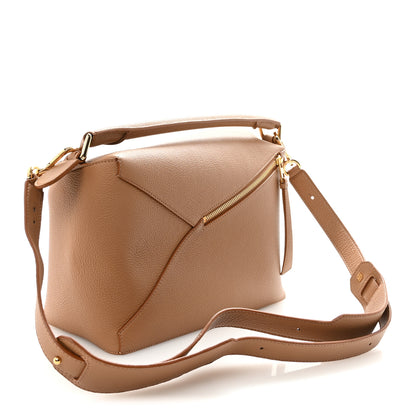 Loewe Grained Calfskin Medium Puzzle Edge Bag Toffee 3 of 9