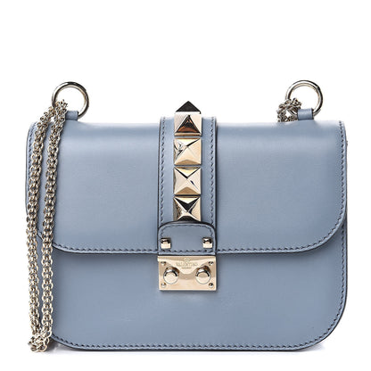 Valentino Garavani Vitello Small Glam Lock Rockstud Flap Sky Sorbet 1 of 12