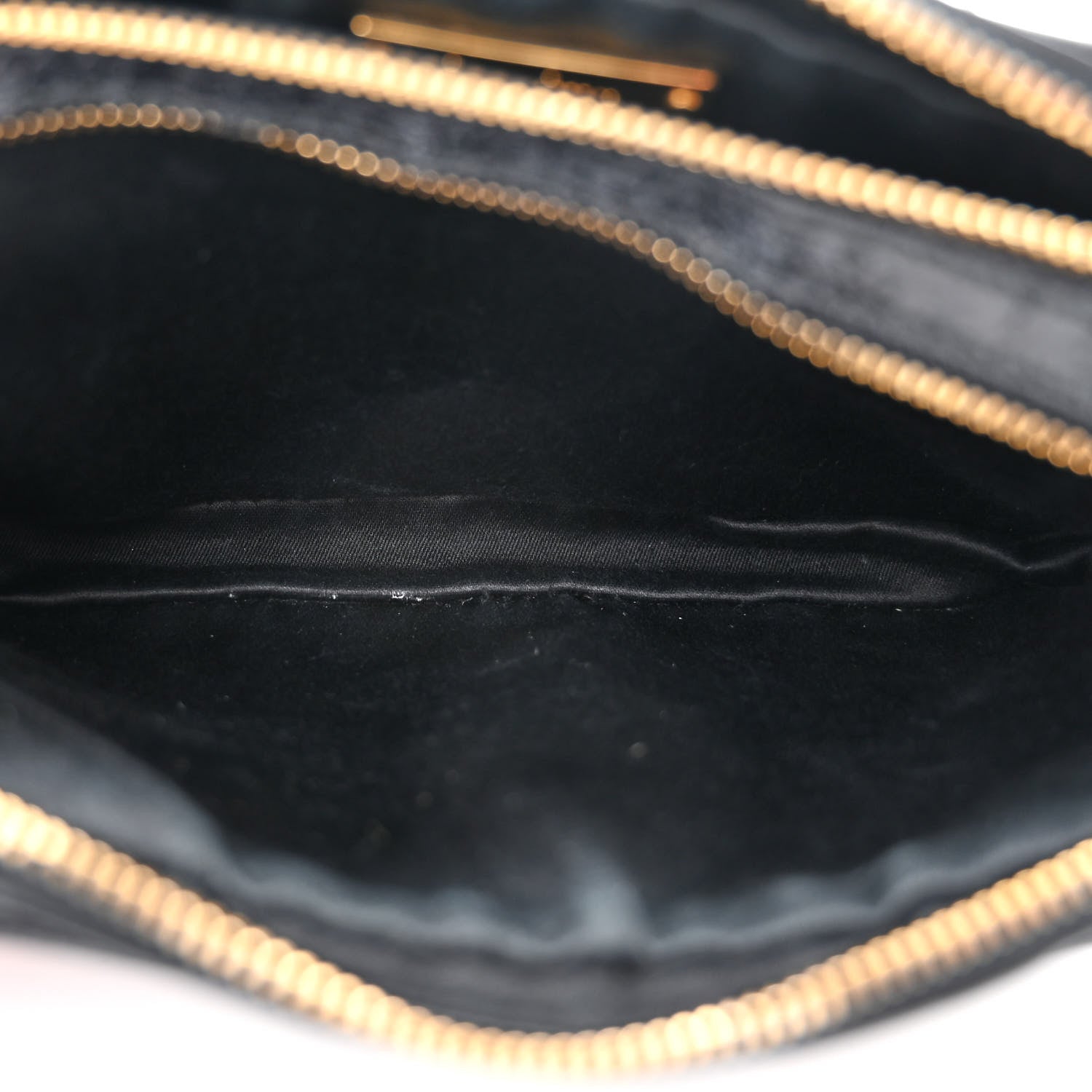 Miu Miu Nappa Matelasse Double Zip Pochette Clutch Black 5 of 9