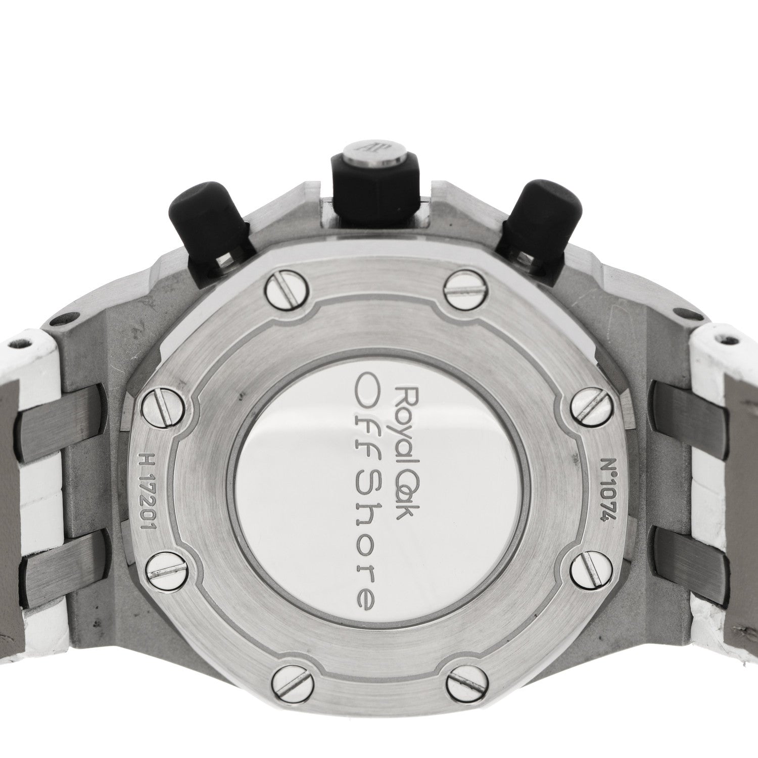 Audemars Piguet Stainless Steel Alligator 37mm Royal Oak Offshore Chronograph Automatic Watch Black 26283ST.OO.D002CA.01 4 of 5