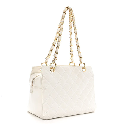 Chanel Caviar Quilted Petit Timeless Tote PTT White 2 of 14