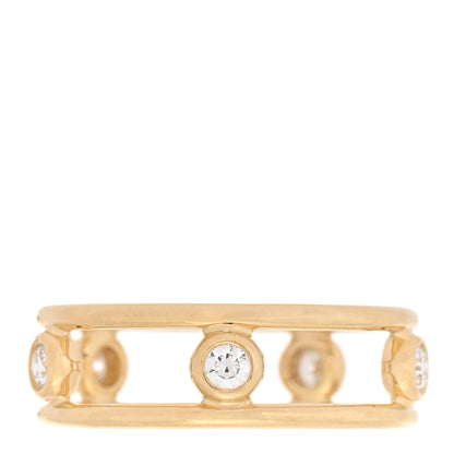 Tiffany 18K Yellow Gold Diamond Elsa Peretti Diamonds by the Yard Ring 54 7 3 of 5