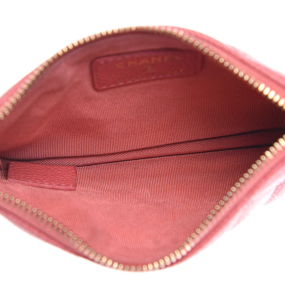Chanel Iridescent Caviar Quilted Small Cosmetic Case Pink 5 of 9