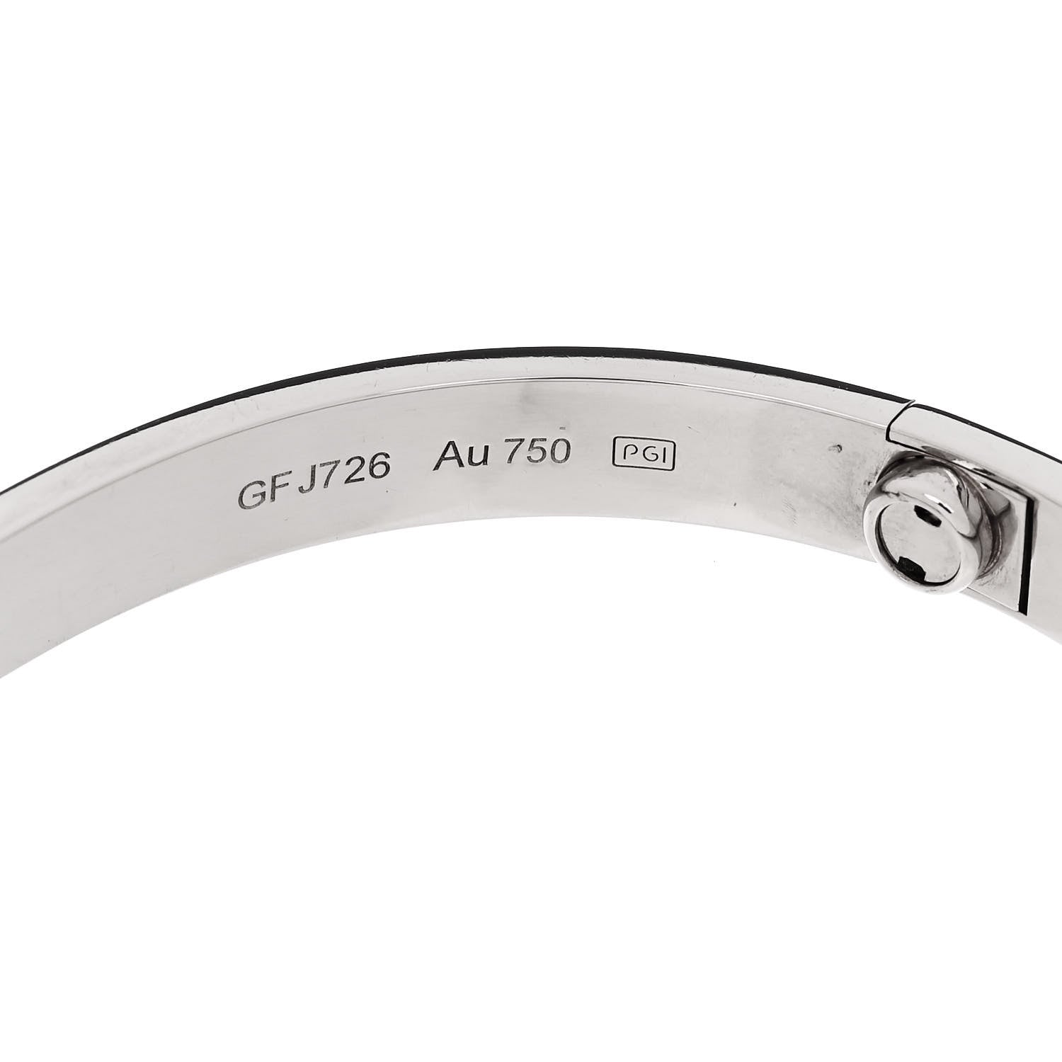Cartier 18K White Gold LOVE Bracelet 17 6 of 7