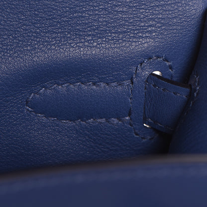 Hermes Swift Kelly Pochette Clutch Bleu Brighton 20 of 27