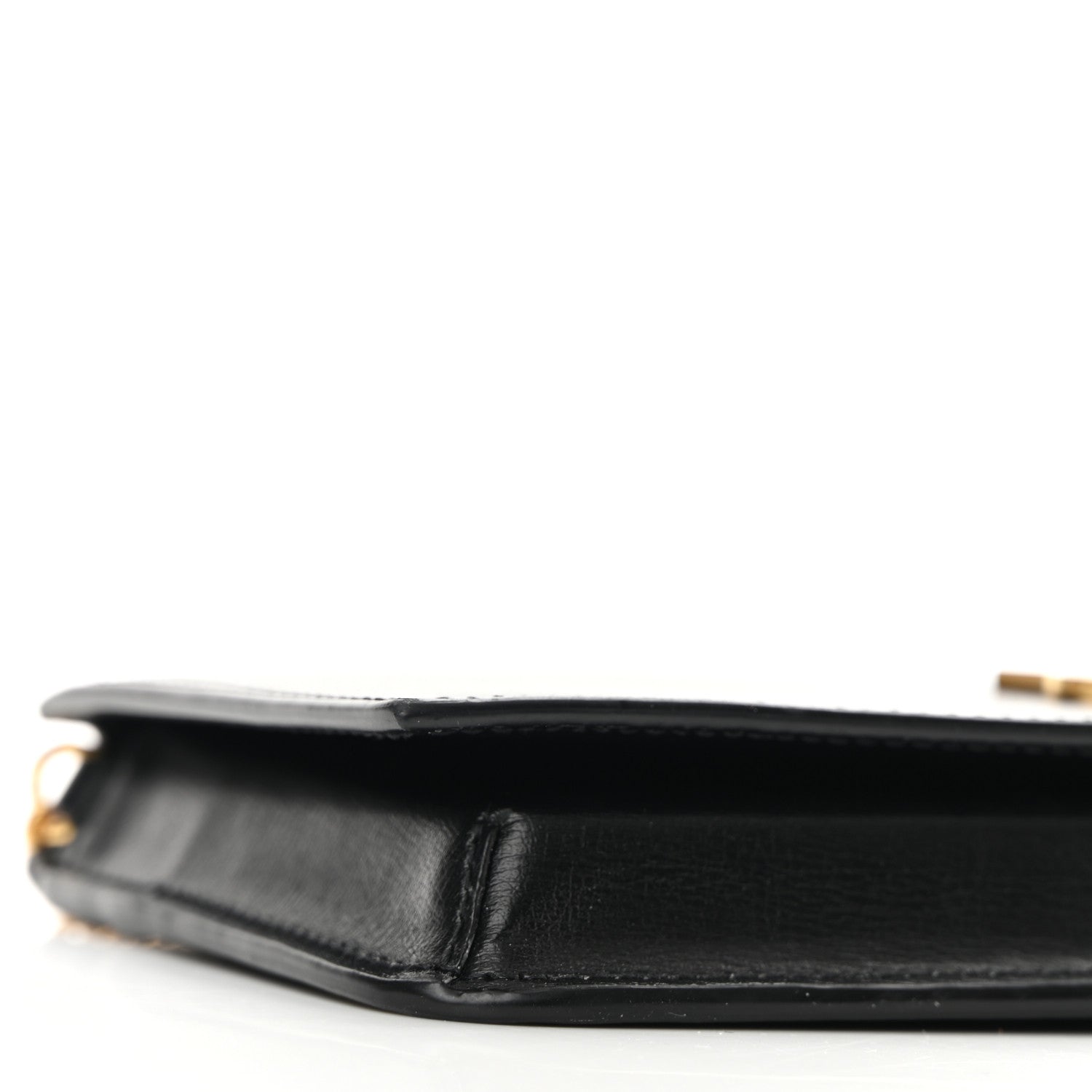 Saint Laurent Smooth Calfskin Monogram Phone Holder Crossbody Black 8 of 9