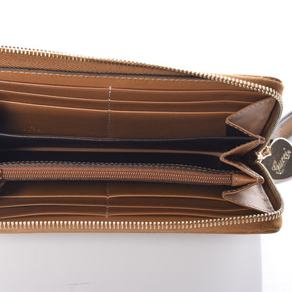 Gucci Monogram Heart Zip Around Wallet Wristlet Metallic Bronze 5 of 11
