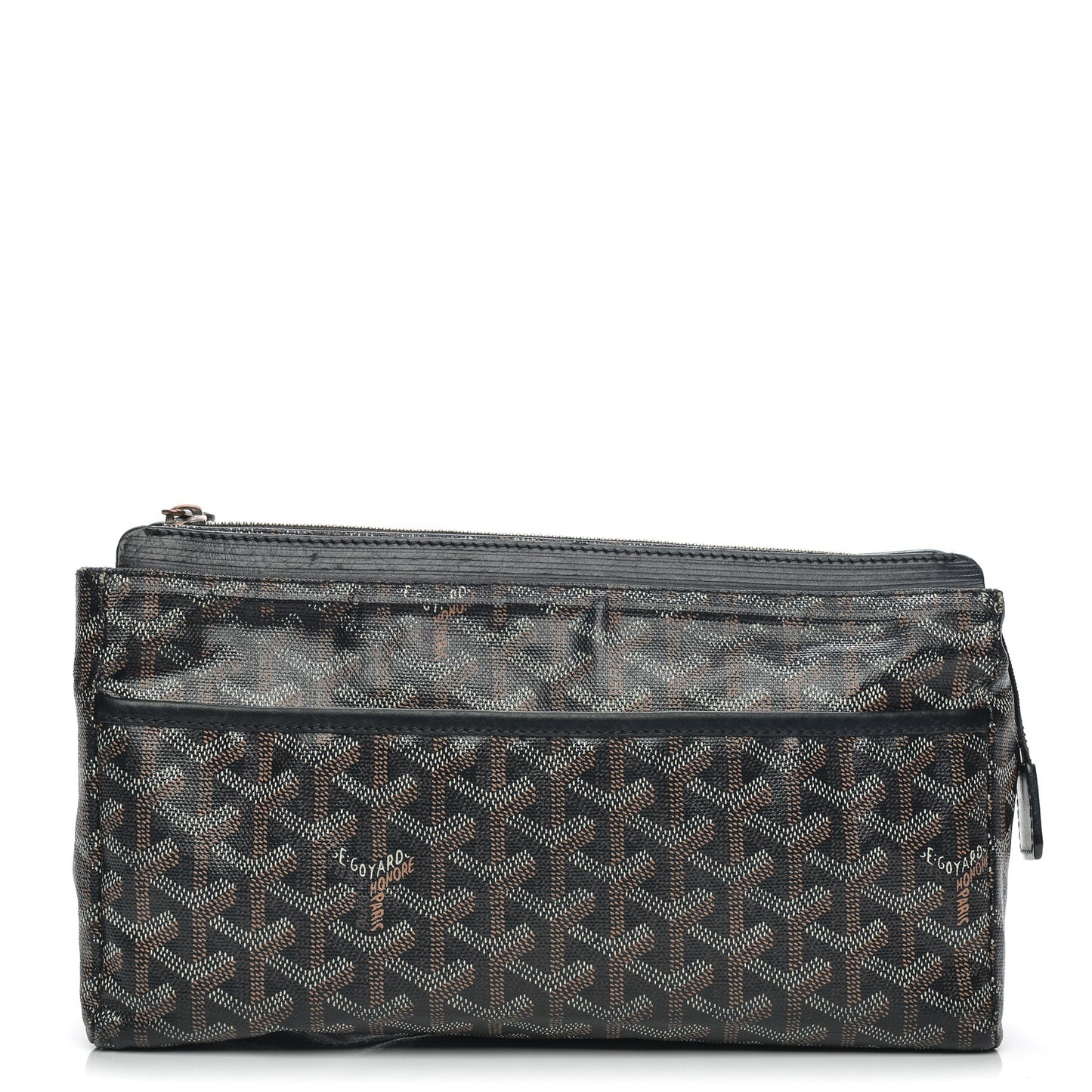 Goyardine Miroir Toiletry Bag GM Black