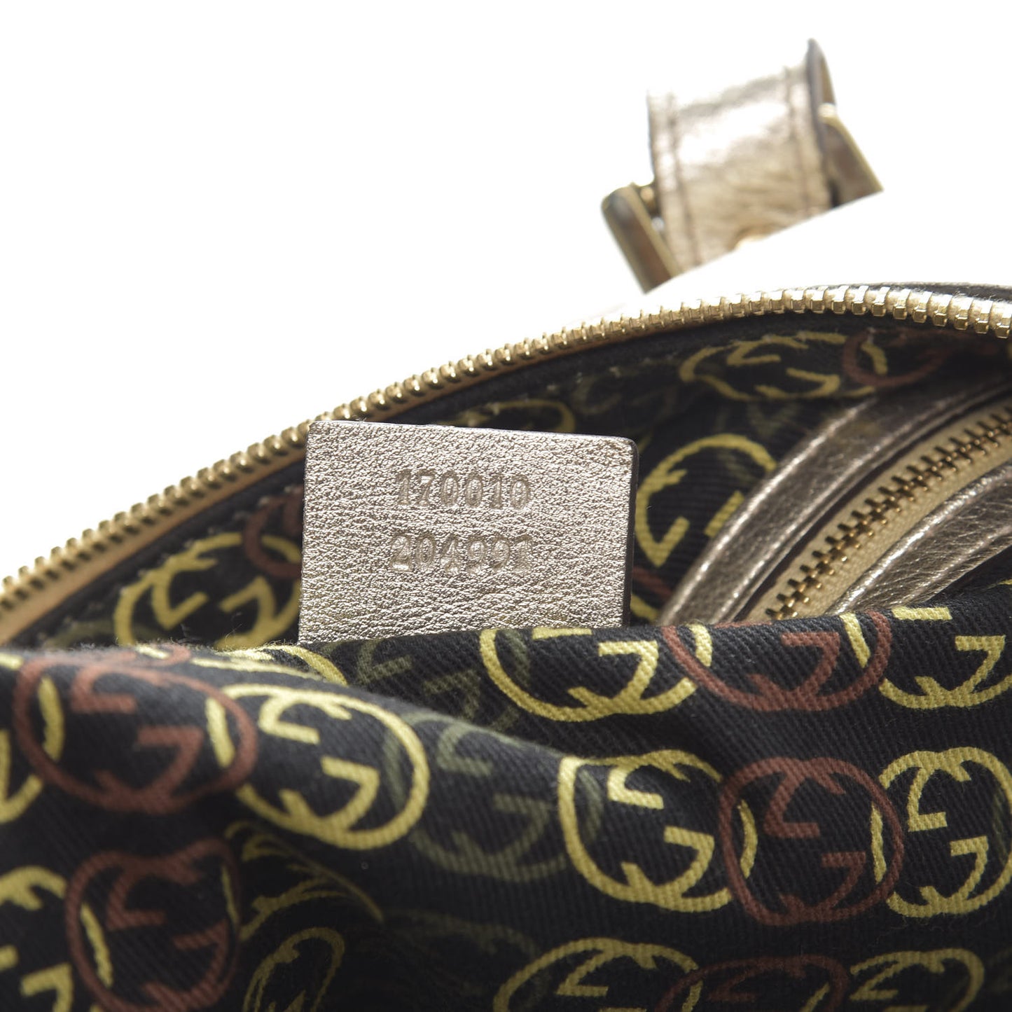 Metallic Calfskin Medium Britt Boston Gold