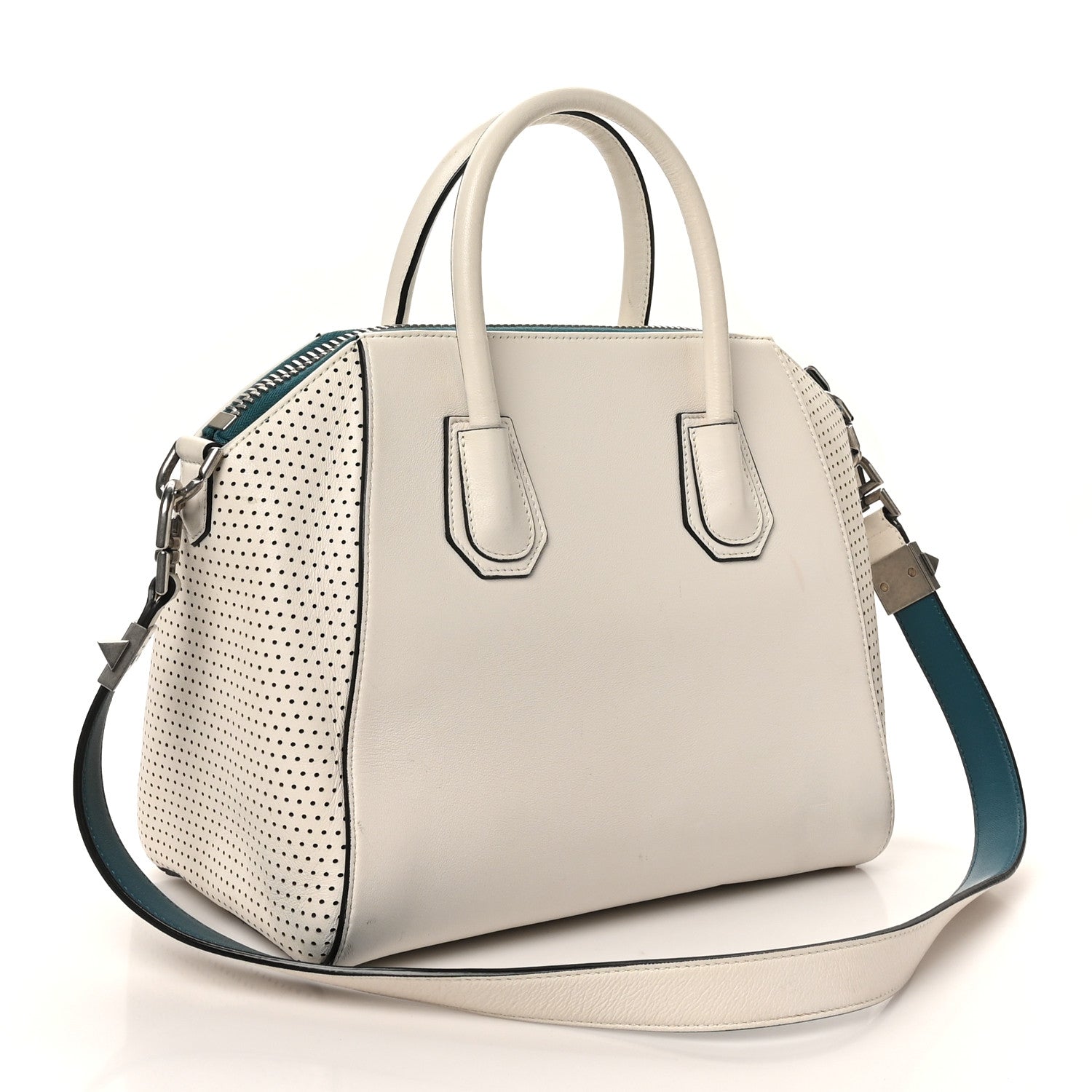 Givenchy Lambskin Perforated Small Antigona White 3 of 9