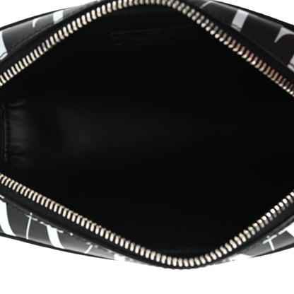 Valentino Garavani Calfskin VLTN Times Wash Bag Black White 5 of 6