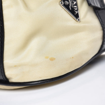 Prada Tessuto Nylon Vitello Small Bowling Bag Black 15 of 20