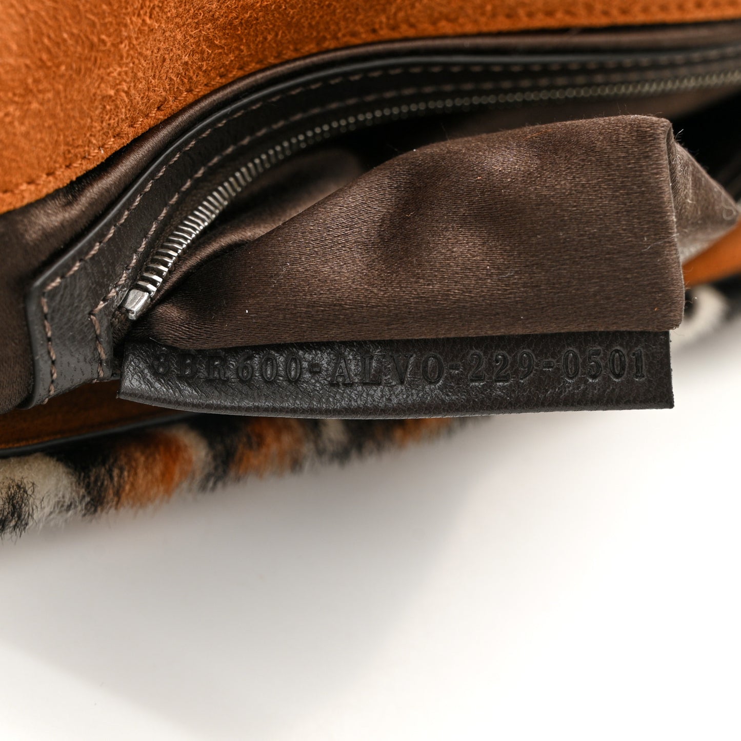 Calf Hair Leopard Print Baguette Moro