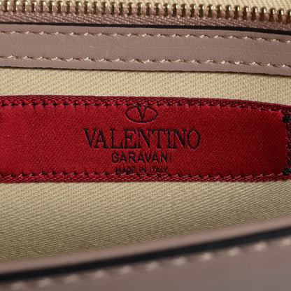Valentino Garavani Vitello Medium Glam Lock Rockstud Flap Poudre 6 of 7