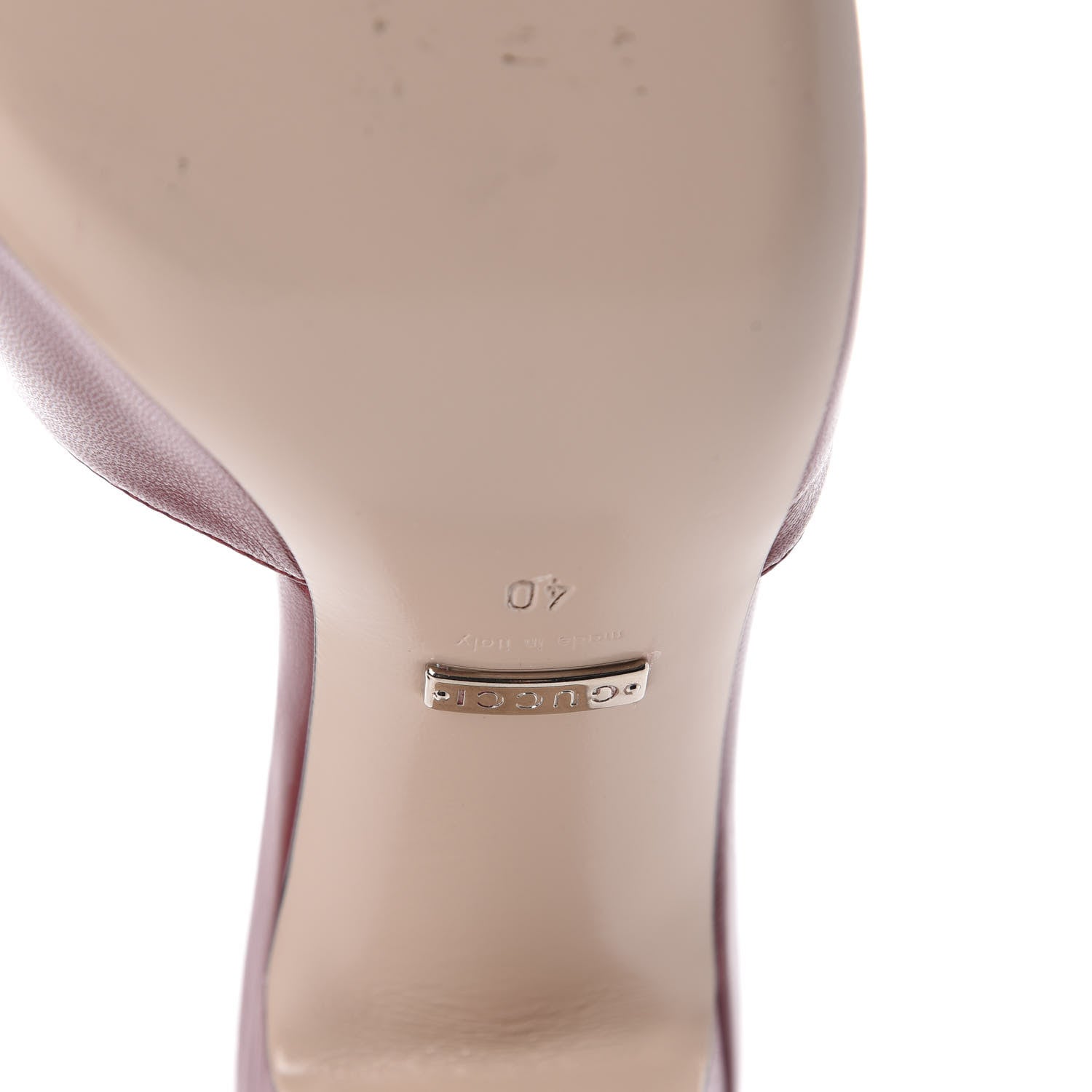 Gucci Malaga Kid Crystal Square G Madelyn Mules 40 Romantic Cerise 10 of 12
