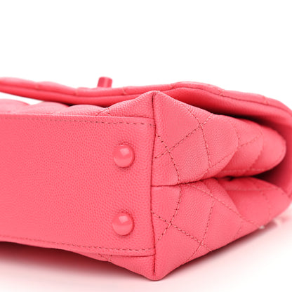 Chanel Caviar Quilted Incognito Extra Mini Coco Handle Flap Pink 10 of 11