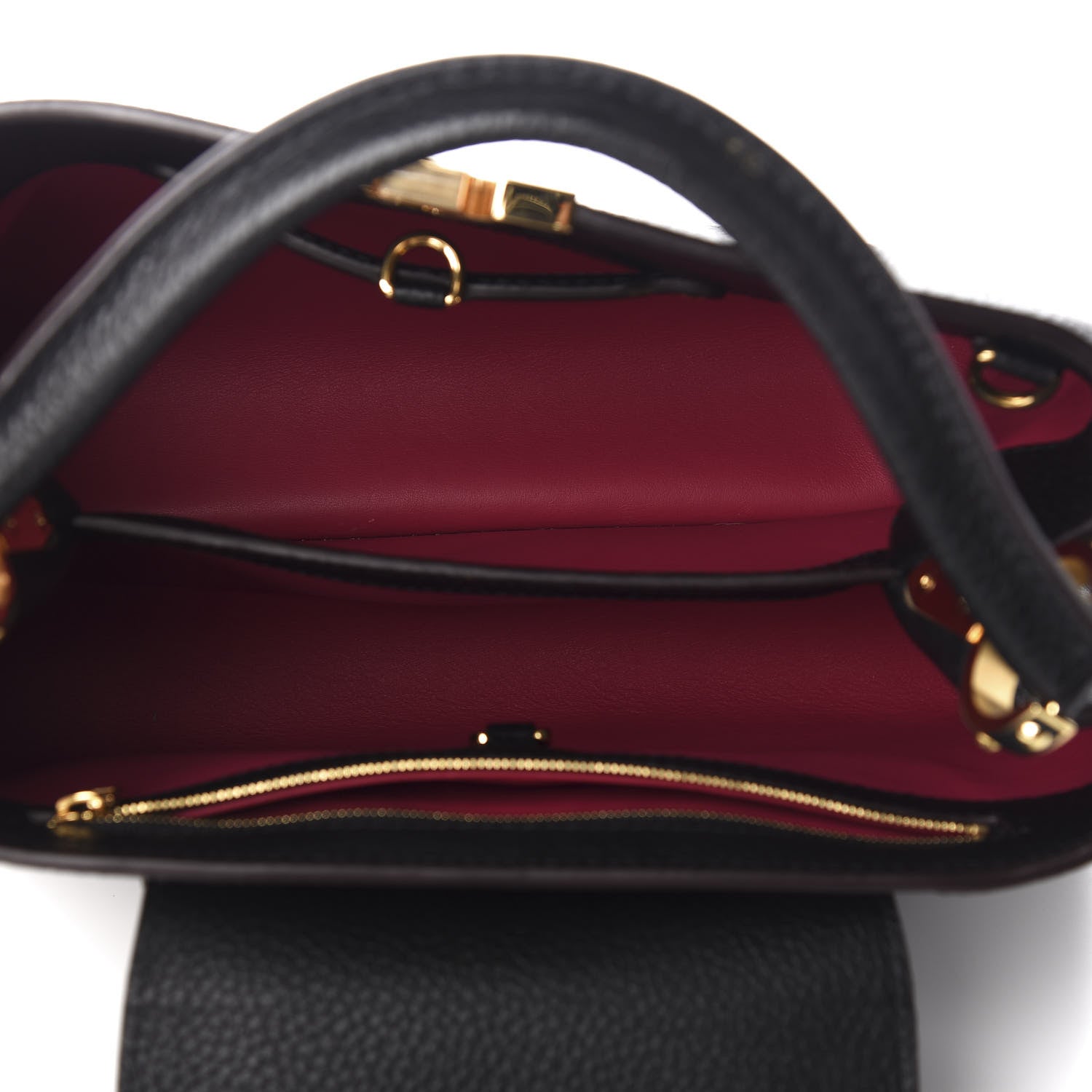 Louis Vuitton Taurillon Capucines PM Black 6 of 13