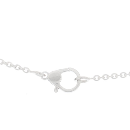 Hermes 18K White Gold Diamond Finesse Pendant Necklace 3 of 5