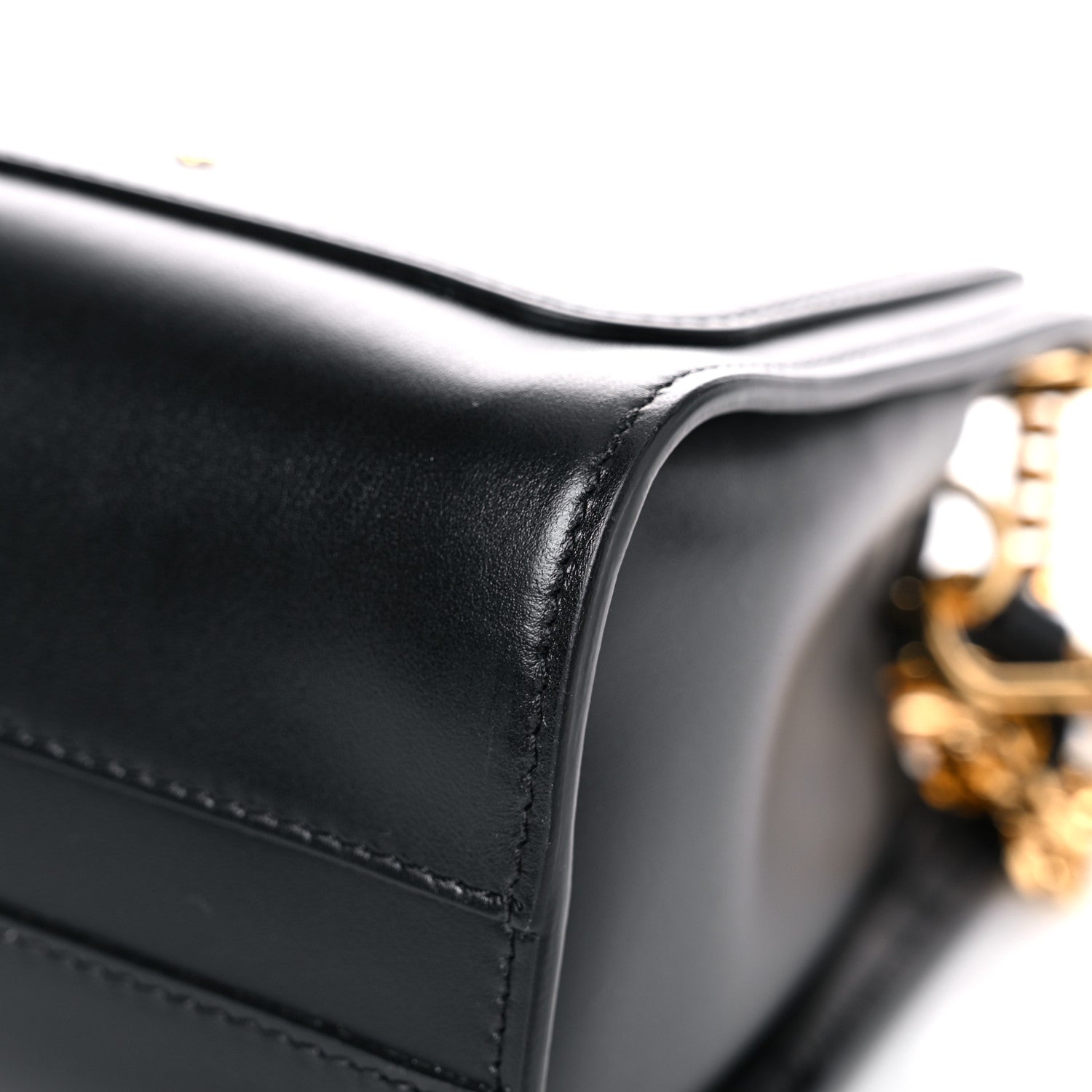 Chloe Shiny Calfskin Mini Annie Shoulder Bag Black 11 of 12