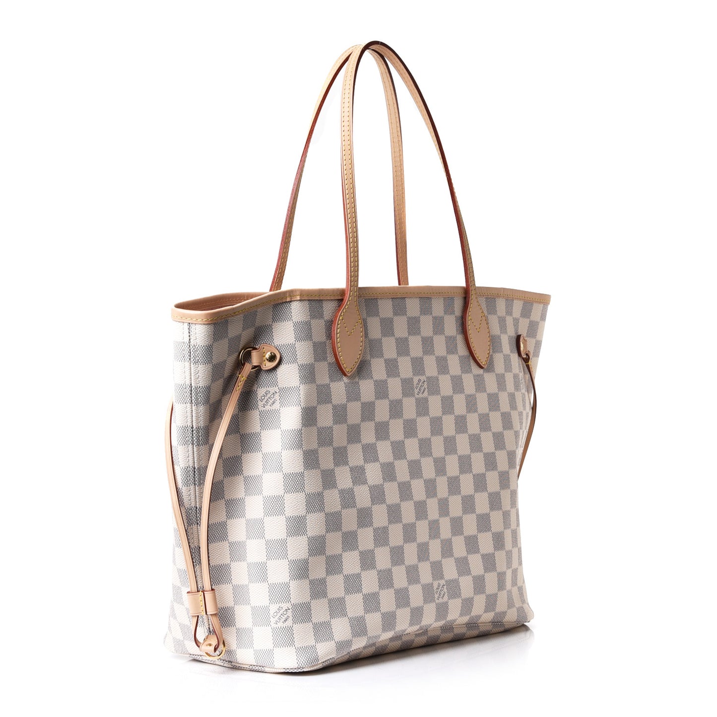 Damier Azur Neo Neverfull MM Rose Ballerine