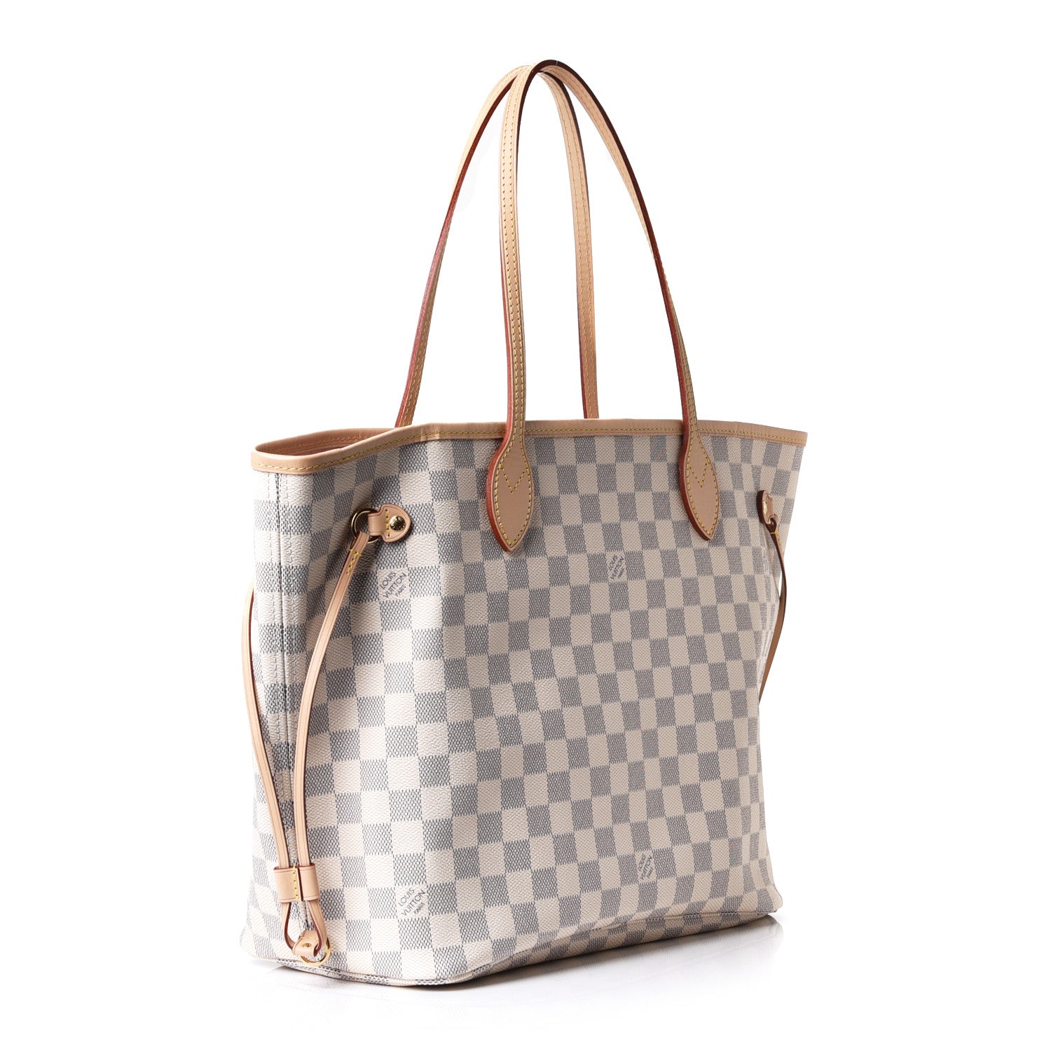 Louis Vuitton Damier Azur Neo Neverfull MM Rose Ballerine 4 of 10