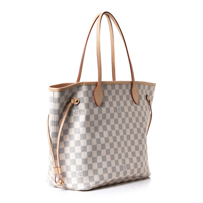 Louis Vuitton Damier Azur Neo Neverfull MM Rose Ballerine 4 of 10