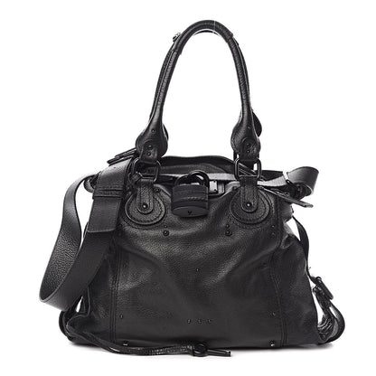 Chloe Calfskin Paddington Satchel Black 1 of 13