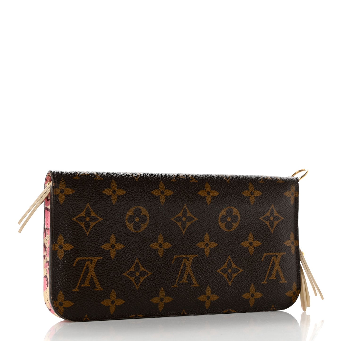 Monogram Leopard Insolite Wallet Blanc Corail