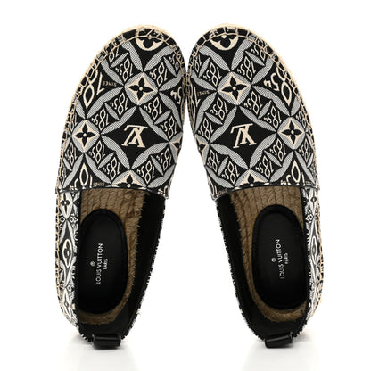 Louis Vuitton Jacquard Since 1854 Starboard Espadrille Flats 35 Grey 2 of 10