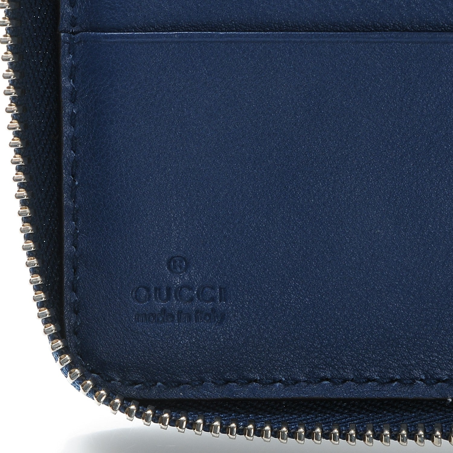 Gucci Microguccissima Zip Around Organizer Wallet Deep Cobalt 6 of 6