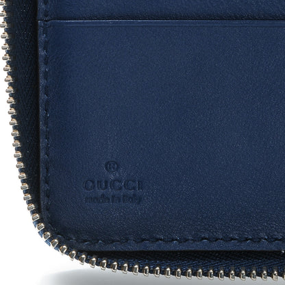 Gucci Microguccissima Zip Around Organizer Wallet Deep Cobalt 6 of 6