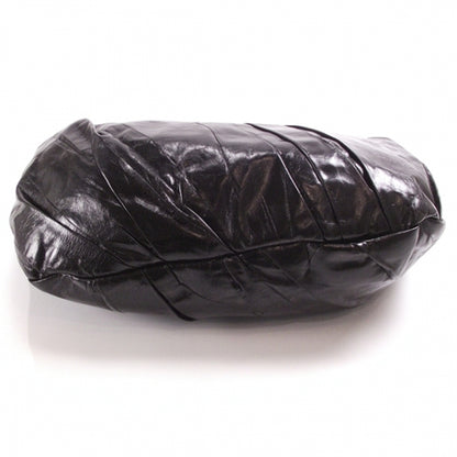 Chanel Leather Pleated Hobo Black 4 of 11