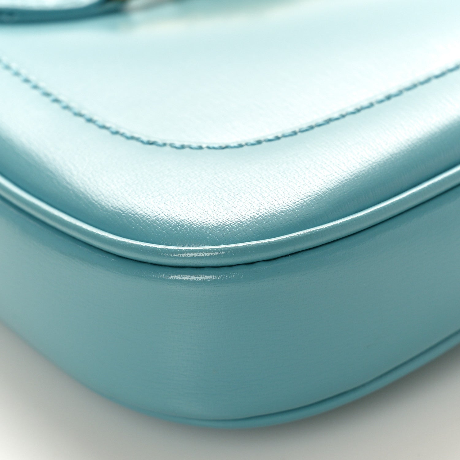 Gucci Boarded Dyana Lux Calfskin Mini Jackie 1961 Hobo Dusty Azure 9 of 9