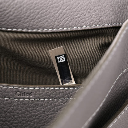 Chloe Calfskin Medium Marcie Round Crossbody Bag Cashmere Grey 7 of 9