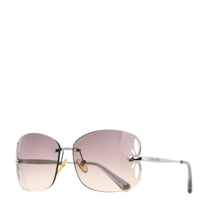 Louis Vuitton Lilly Glitter Sunglasses Z0309U Silver 1 of 7