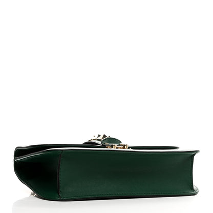Valentino Garavani Vitello Medium Glam Lock Rockstud Flap Smeraldo 4 of 10