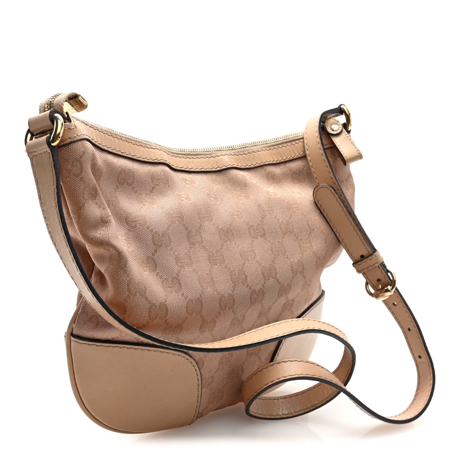 Gucci Metallic Monogram Small Lovely Heart Messenger Pink 3 of 10