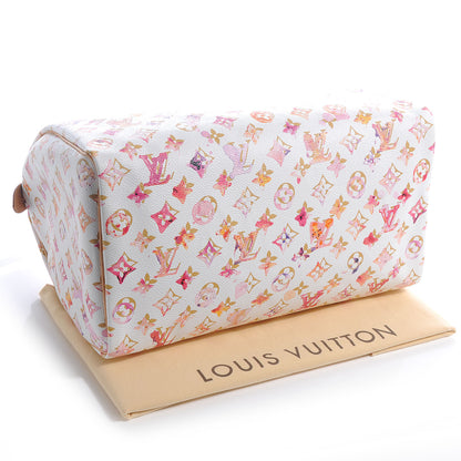 Louis Vuitton Watercolor Aquarelle Speedy 35 White 4 of 7