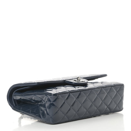 Chanel Patent Quilted Medium Double Flap Navy 4 of 12