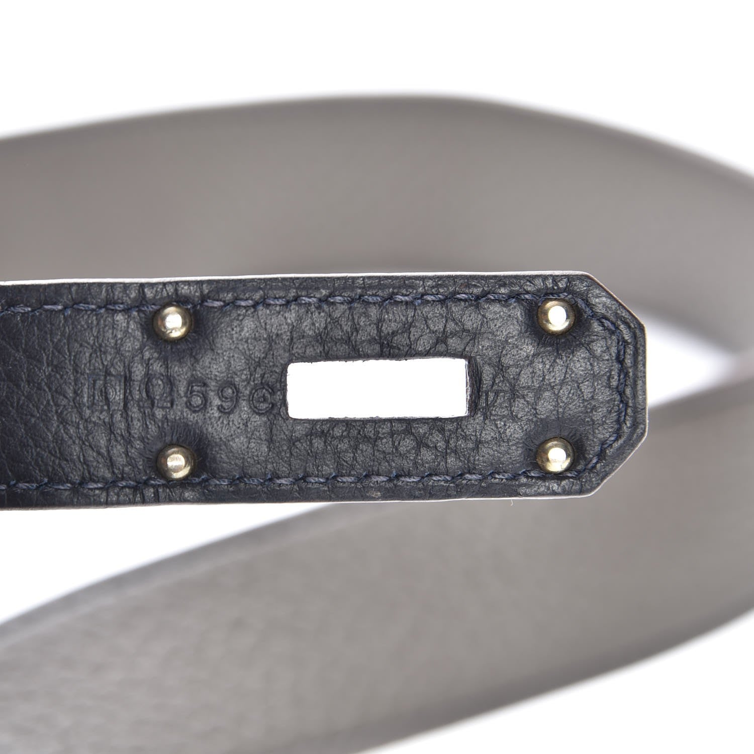 Hermes Taurillon Clemence Eclat Jypsiere 34 Etain Bleu Indigo 7 of 8