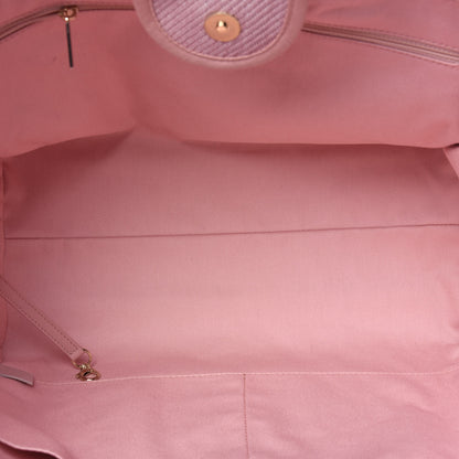 Chanel Mixed Fibers Calfskin Medium Deauville Tote Rose Pink 5 of 23