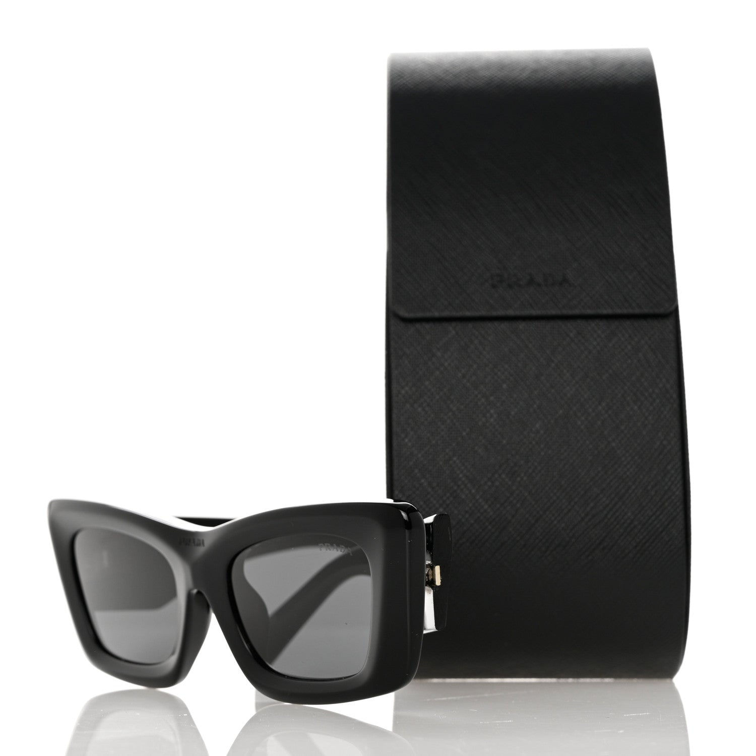 Prada Acetate Symbole Sunglasses SPR 13Z Black 8 of 8