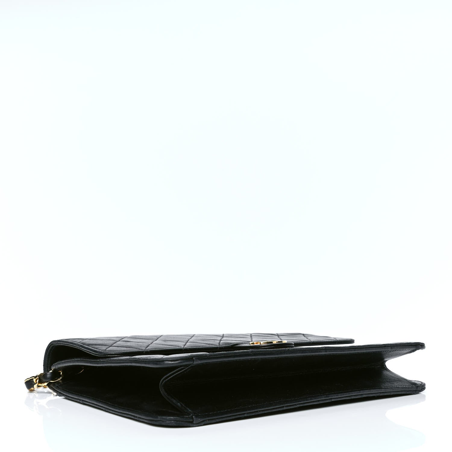 Chanel Lambskin Quilted Medium Single Flap Black 3 of 4