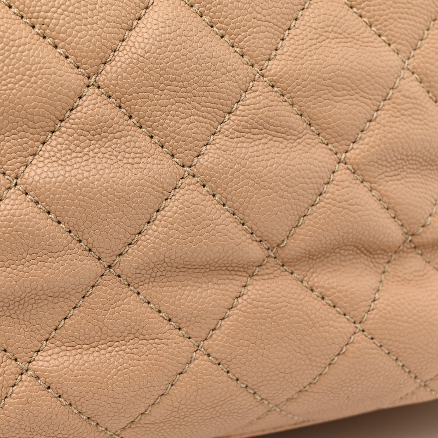 Chanel Caviar Quilted Large Urban Companion Top Handle Shopping Tote Beige 13 of 13