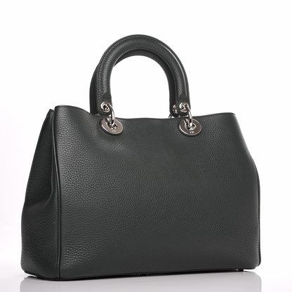 Christian Dior Bullcalf Medium Diorissimo Tote Dark Green 4 of 14