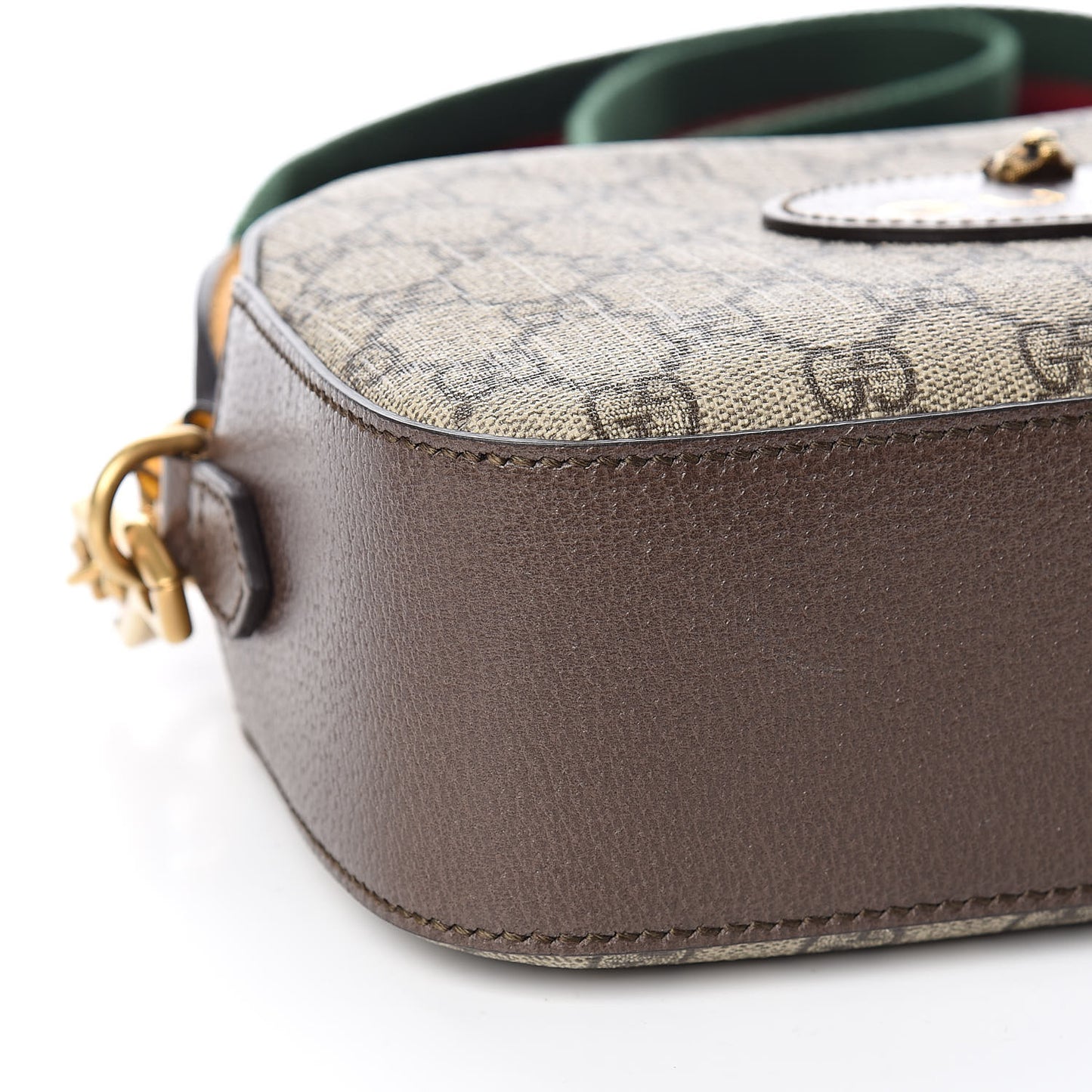 GG Supreme Monogram Web Neo Vintage Shoulder Bag Beige New Acero Crop
