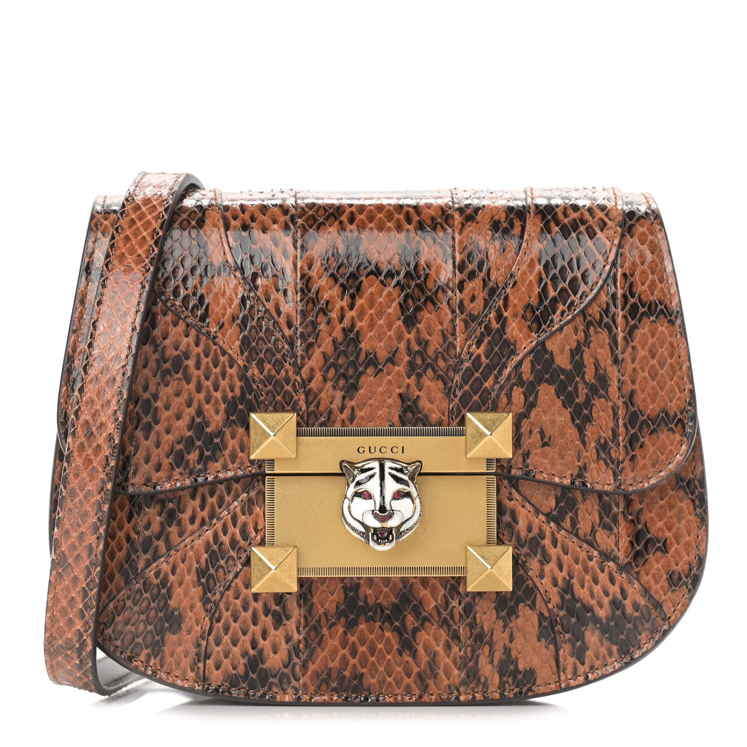 Gucci Elaphe Radiata Crystal Small Osiride Shoulder Bag Bright Cuir Ruby 1 of 12