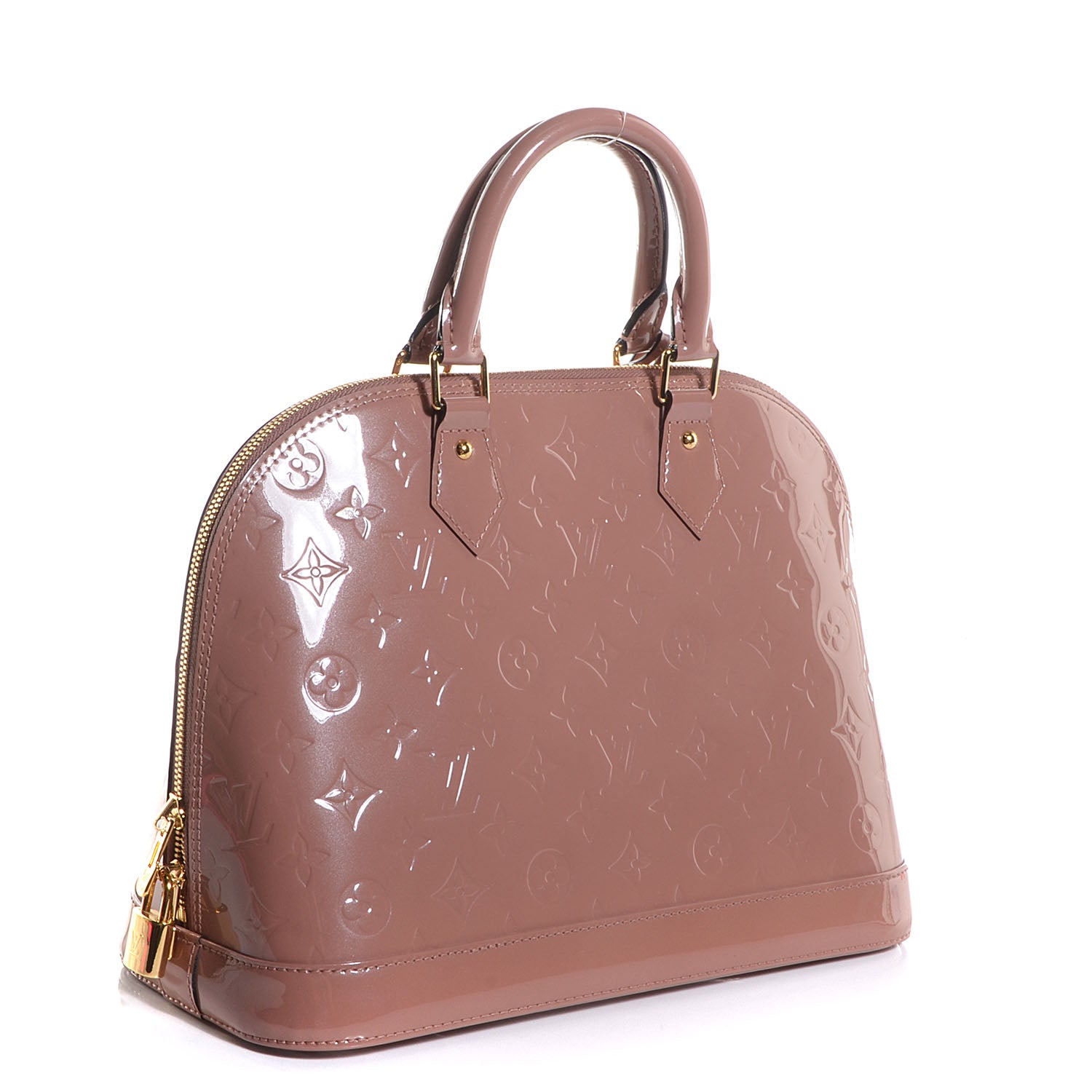 Louis Vuitton Vernis Alma PM Rose Velours 3 of 7
