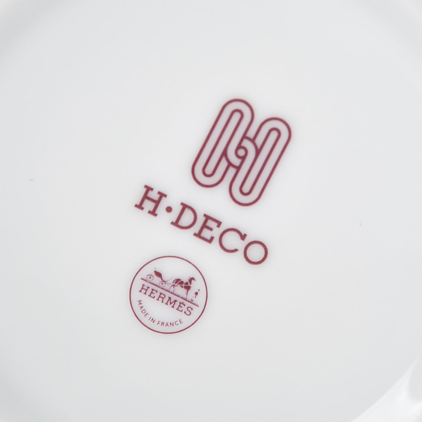 Porcelain H Deco Mug Rouge