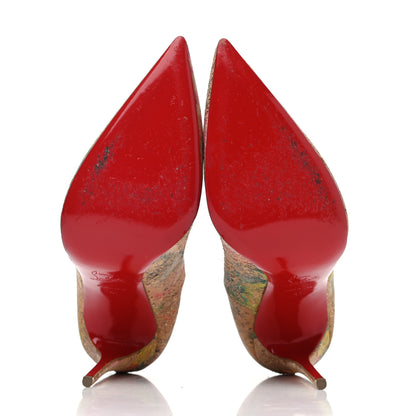 Christian Louboutin Cork Bloom Print So Kate 120 Pumps 41 Multicolor 4 of 4